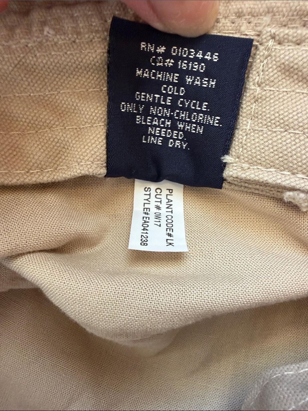 Polo by Ralph Lauren Khaki/Tan Bucket Hat with navy  Polo Logo - Picture 10 of 10